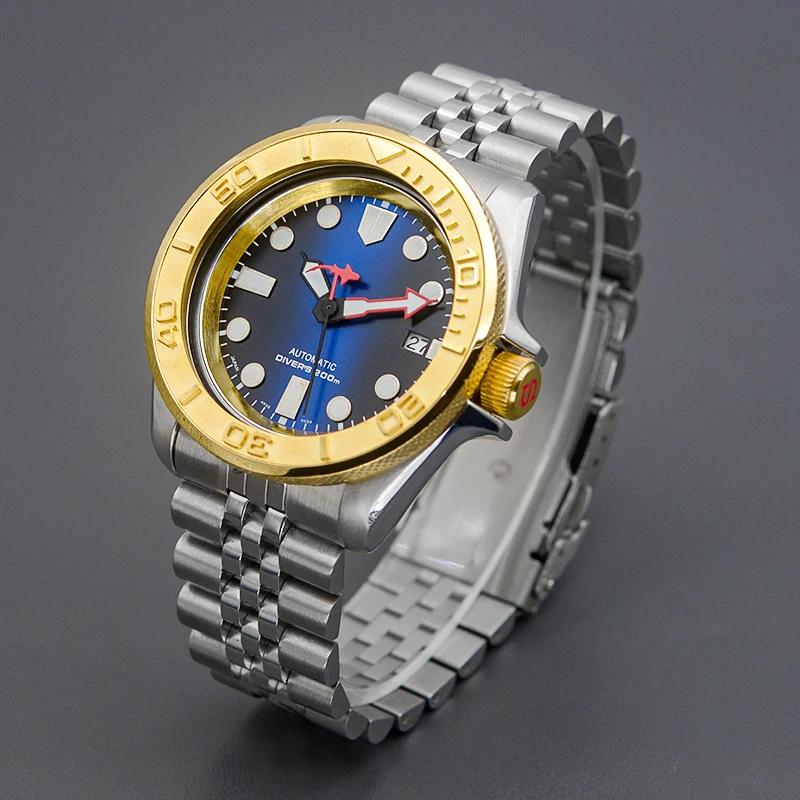 Nieuw ontwerp SKX007 herenhorloge Fit NH36 Automatisch uurwerk 316L roestvrij staal saffierglas 200M waterdicht horloge Horloge