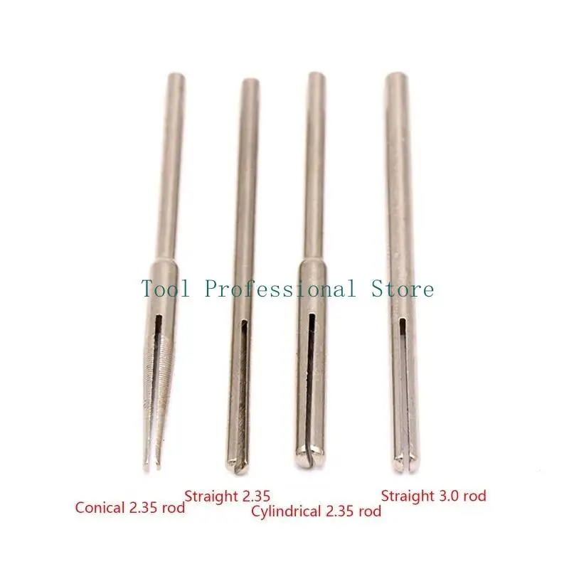 57QF Cylinder Cone Straight Mandrels 2.35/3mm Shank Sandpaper Clamp Split Mandrels
