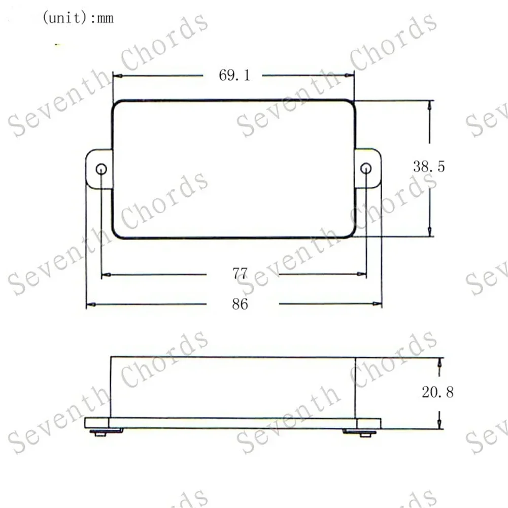 Plastic Sealed Humbucker Pickup Cover Shell For Electric Guitar Parts For SQ ST Pickup Sealed Humbucker Pickup Cover