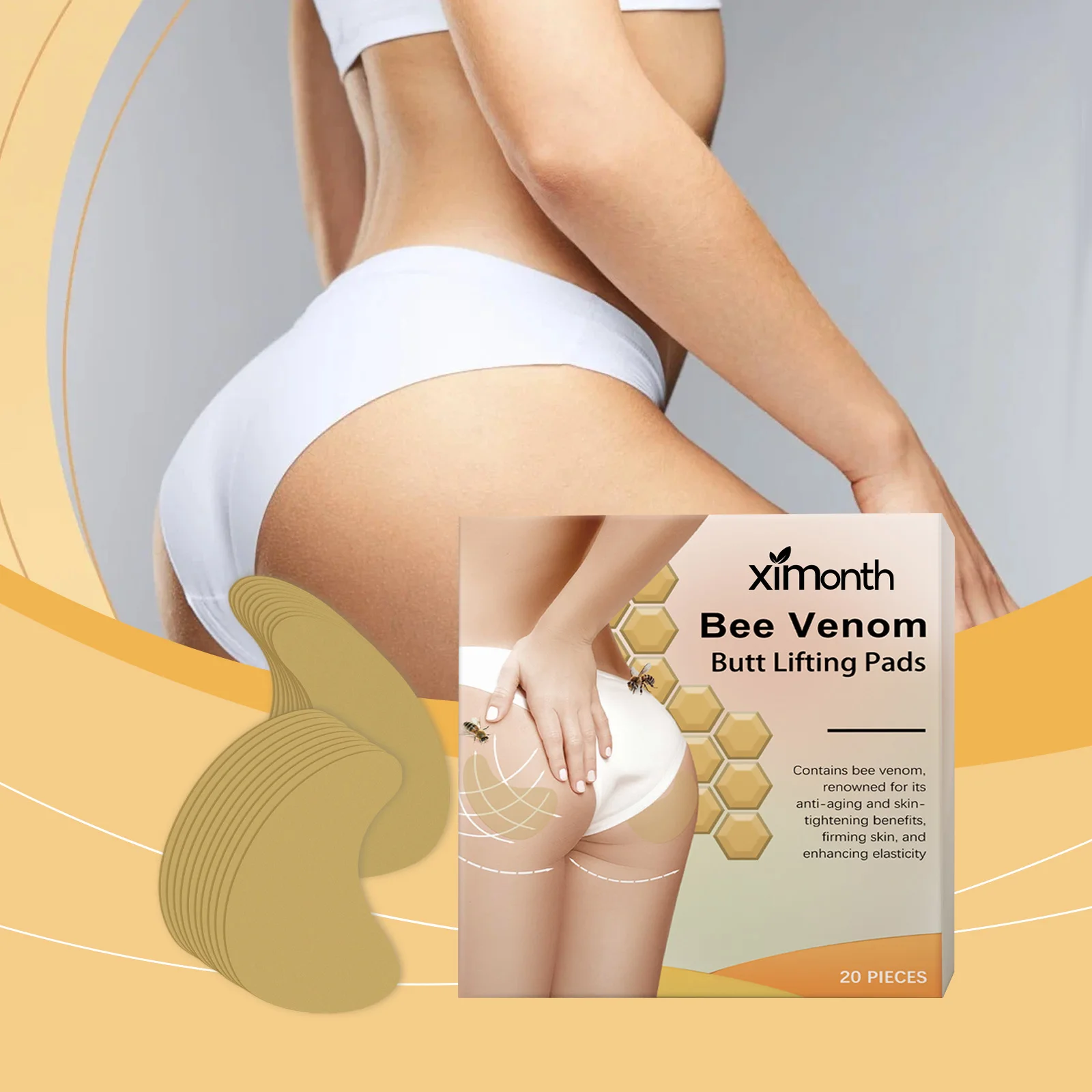 

Buttock Augmentation Patch Lift Hip Up Firming Peach Buttock Shaping Enhance Elasticity Moisturizing Butt Enlargement Sticker