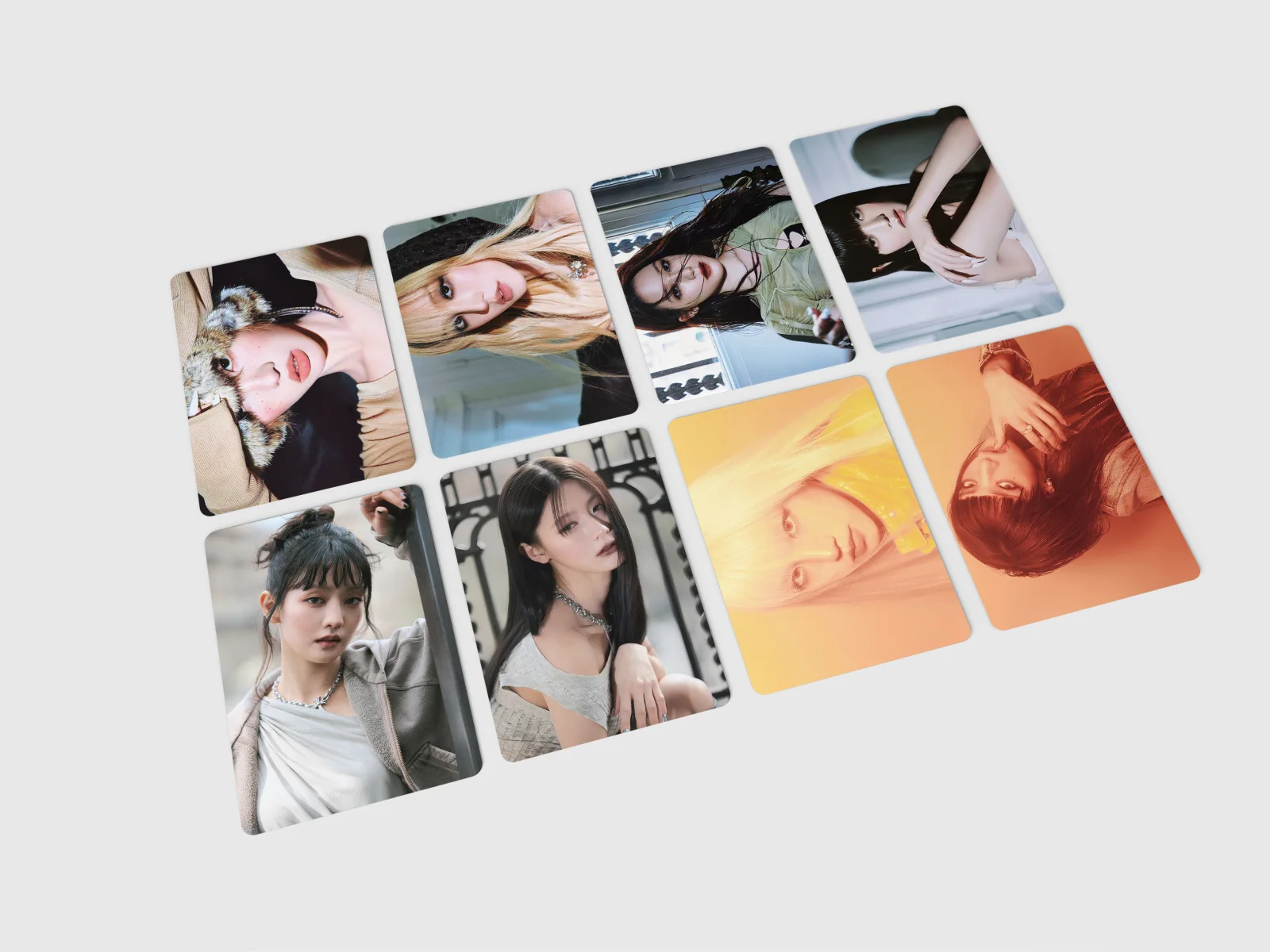 55+72Pcs/Set Kpop New Album WE ARE Card Mini Stickers Minnie YuQi MiYeon SoYeon Photocard Fans Collection Postcards Gift