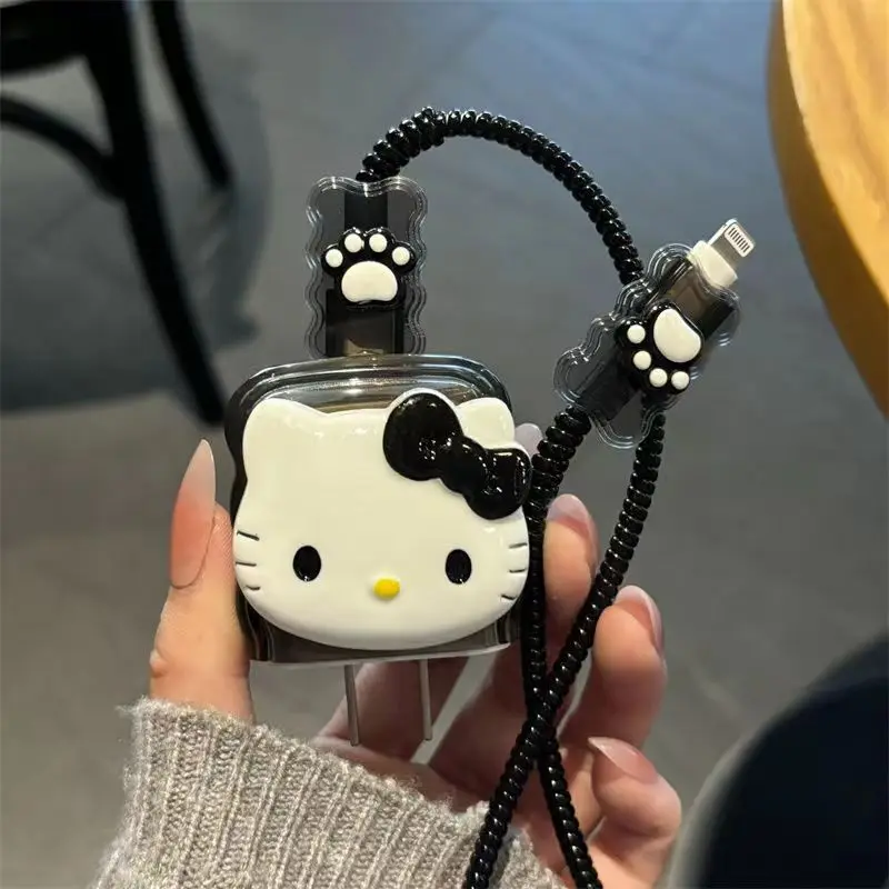 New Hellokitty Anime Adapter Protection Case for Iphone 15promax Fast Charging iPhone 13 Cute 14 Female 12 Charger 11 Case