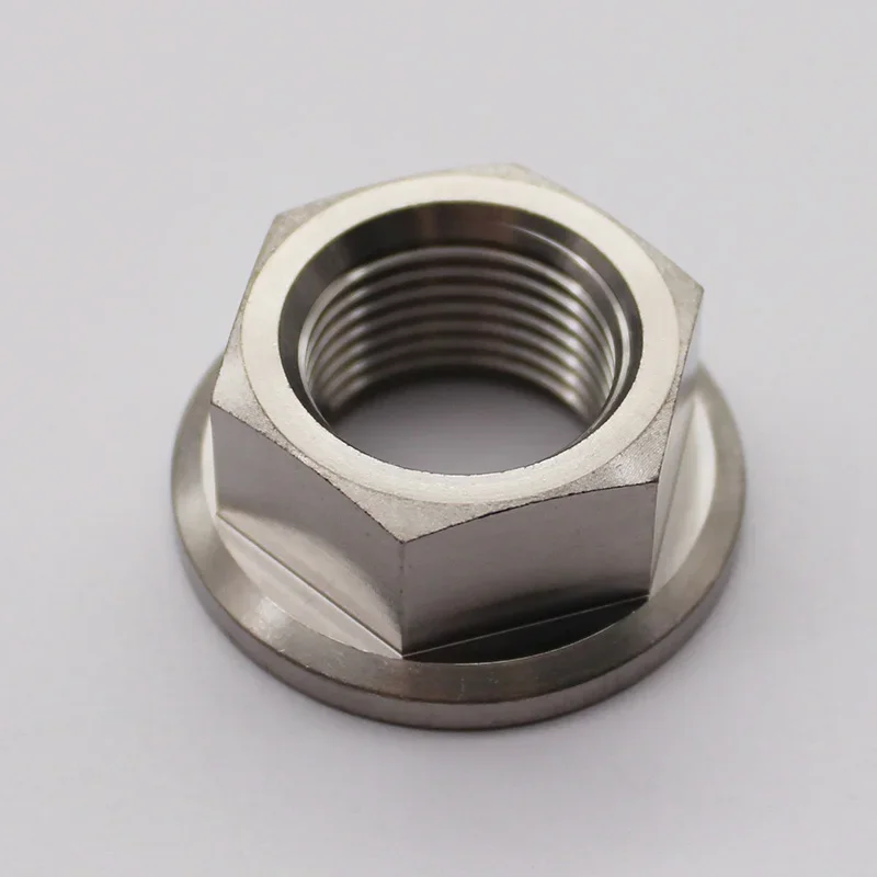 Titanium Flange Hex Nuts GRADE 5 6AL-4V M5 M6 M7 M8 M10 M12 M14 M16 M18 M20