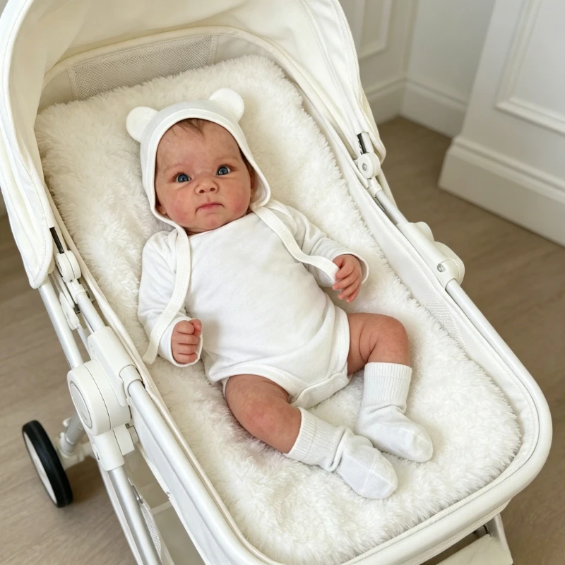 

45cm Reborn Baby Doll Bettie Lifelike Soft Touch 3D Skin Hand-drawing Visible Cute Girl Doll