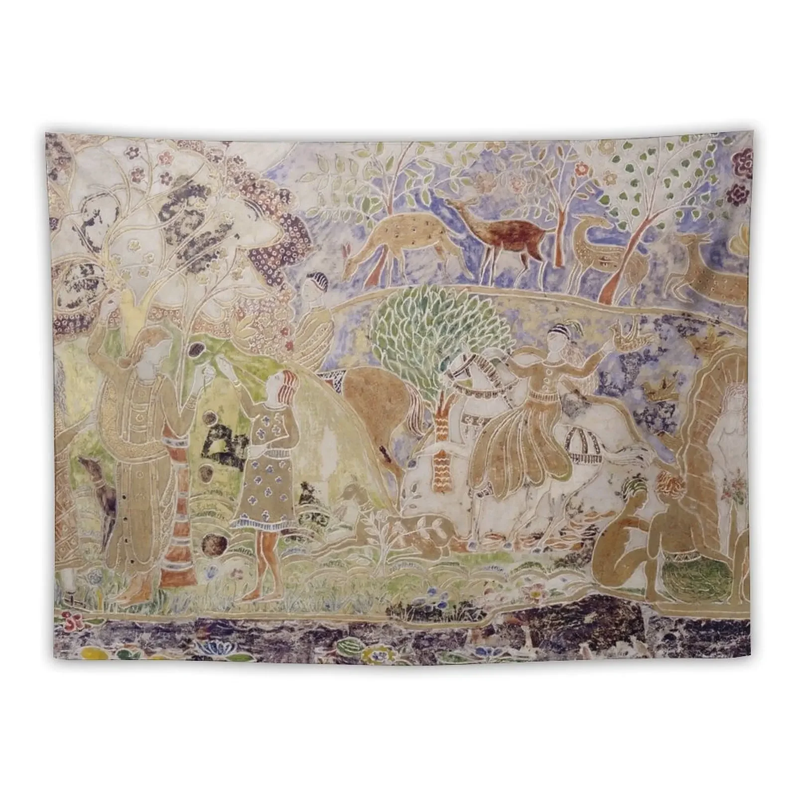 

Charles Prendergast. Figures and Deer, c.1917. Tapestry Mushroom Wall Decoration Tapestry