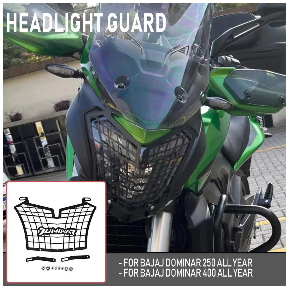 Headlight Cover Protection Decorative Net Lamp Protection Net Motorcycle Modified Parts For BAJAJ DOMINAR 250/400 2017-2026