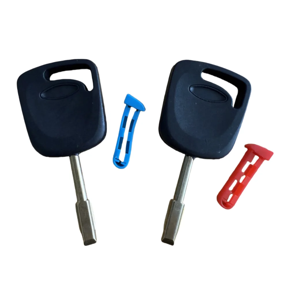 10pcs/lot Remote Car Key Shell With Transponder Chip Holder For Ford Focus Mondeo KA Transit Connect Jaguar XJ8 FO21 Blade