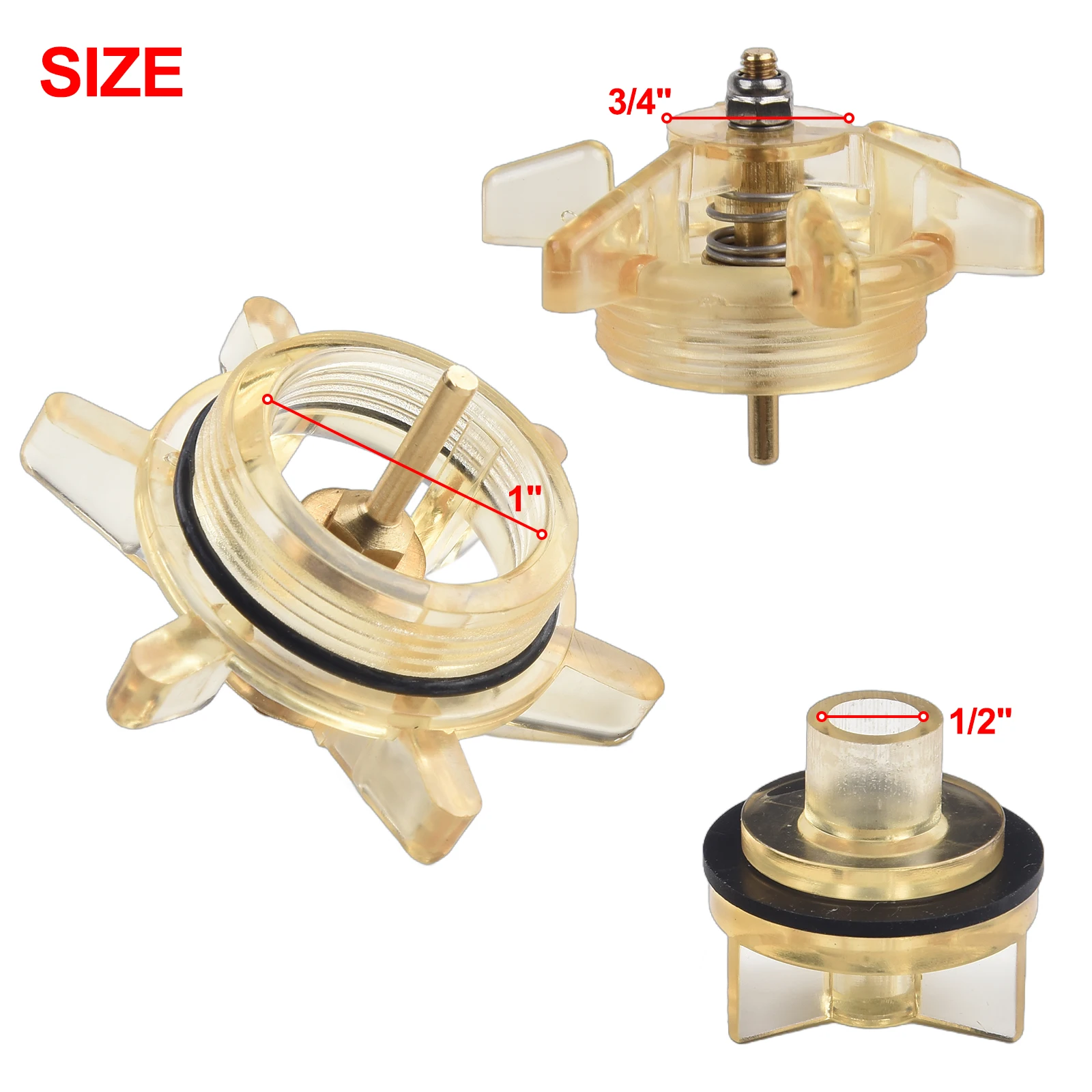 

3pcs Bonnet Poppet Repair Kit For Febco 765CBV 1/2inch 765DBV 3/4inch Vacuum Breakers Home Decoration Toilet Tools Accessories