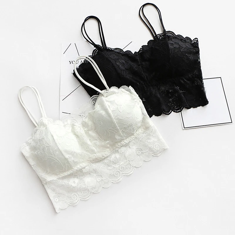 Fashion Women Bralette Bra Female Tops Hot Sale Female Lace Strap Wrapped Chest Shirt Top New Underwear Bras