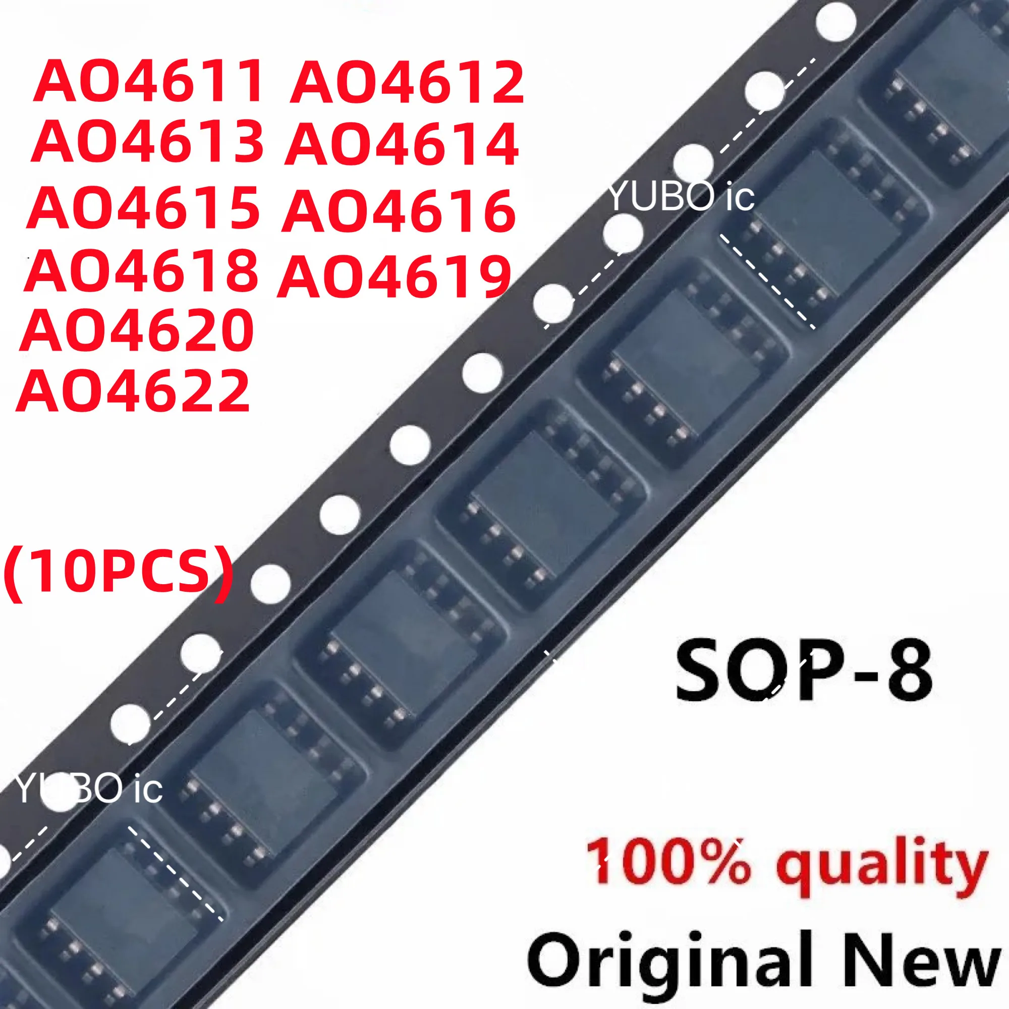 (10piece)100% New AO4611 AO4612 AO4613 AO4614 AO4615 AO4616 AO4618 AO4619 AO4620 AO4622 sop-8 Chipset