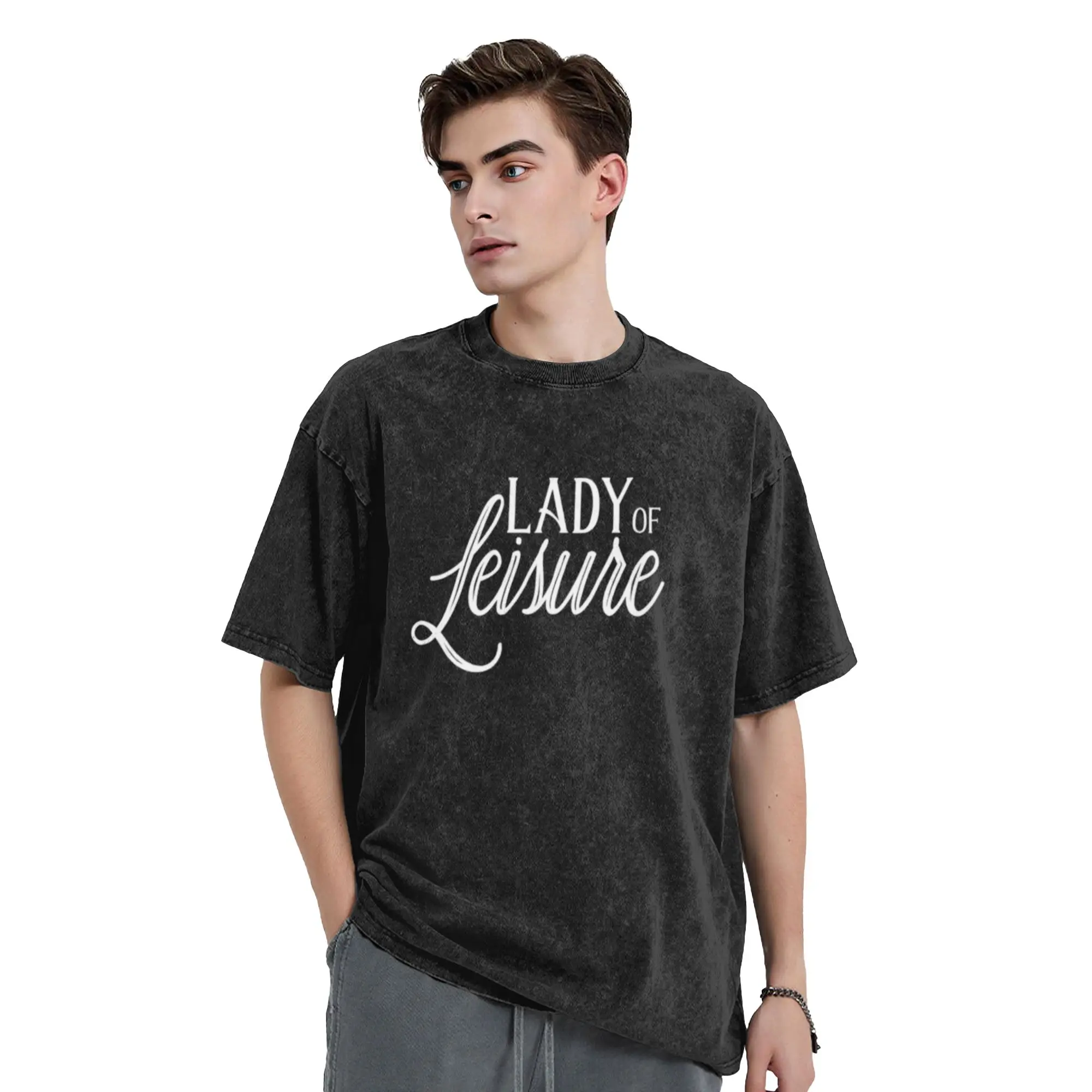 Lady of Leisure Classic Chic A T-Shirt Oversized Short Sleeve Men's Women's Cotton Tees Tops