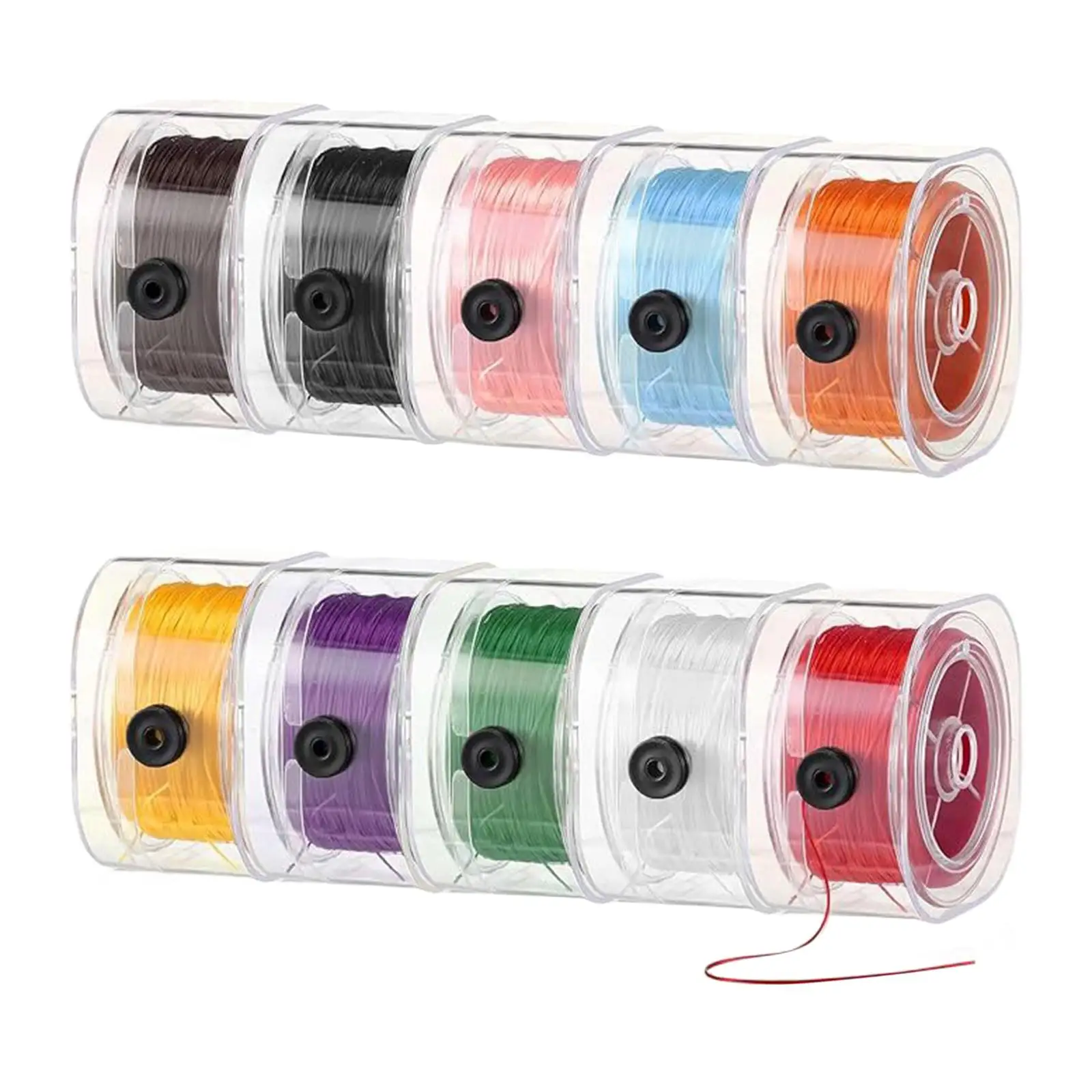 Elastic String para Pulseiras, Cabos Beading, Portátil, 10x0.8mm