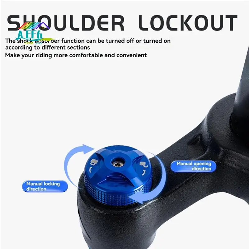 

AEF6-Двойное плечо, снежная передняя дорожная велосипедная вилка с подачей воздуха, вилка для электронного велосипеда