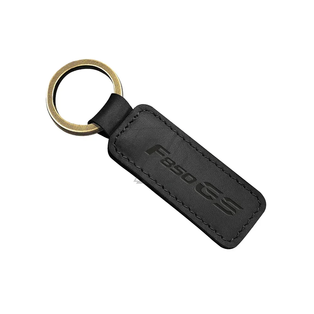 For BMW Motorrad F850GS F850 GS Motorcycle Keychain Cowhide Key Ring