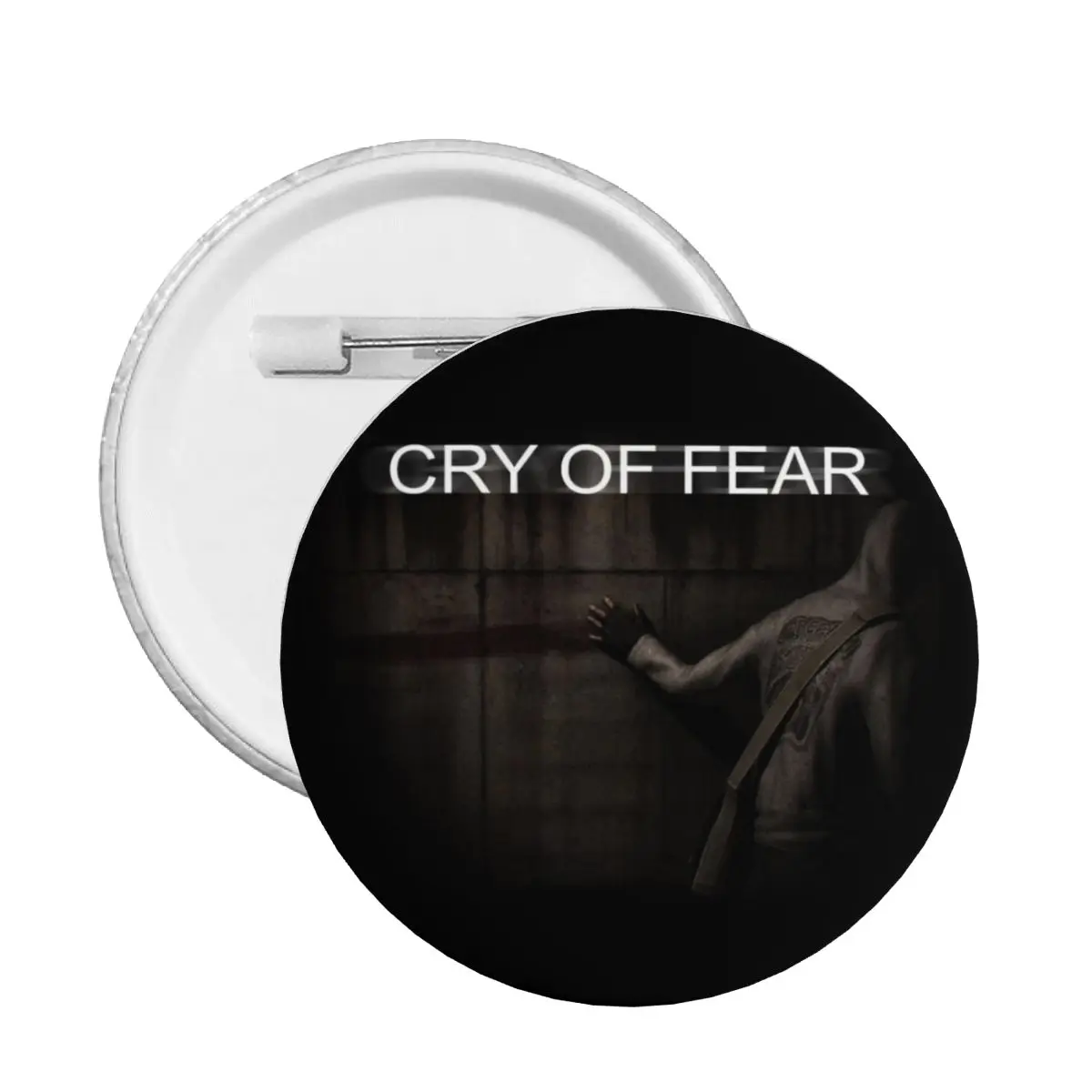 Swedish Horror Game Cry Of Fear Pin Back Buttons for Backpack Customizable Badges Brooch Pinback