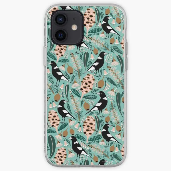 Australian Bush Magpies Iphone Tough Cas  Phone Case Customizable for iPhone 6 6S 7 8 Plus 11 12 13 14 Pro Max Mini X XS XR Max