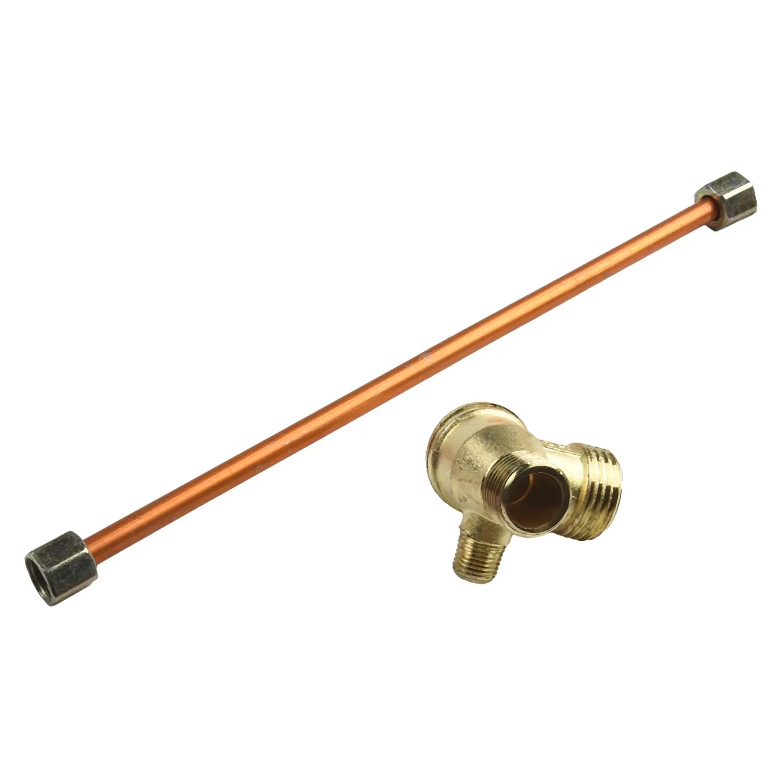 Leak Proof Design Copper Exhaust Tube with Zinc Alloy Check Valve for Air Compressor Parts Maintain Tight Seal