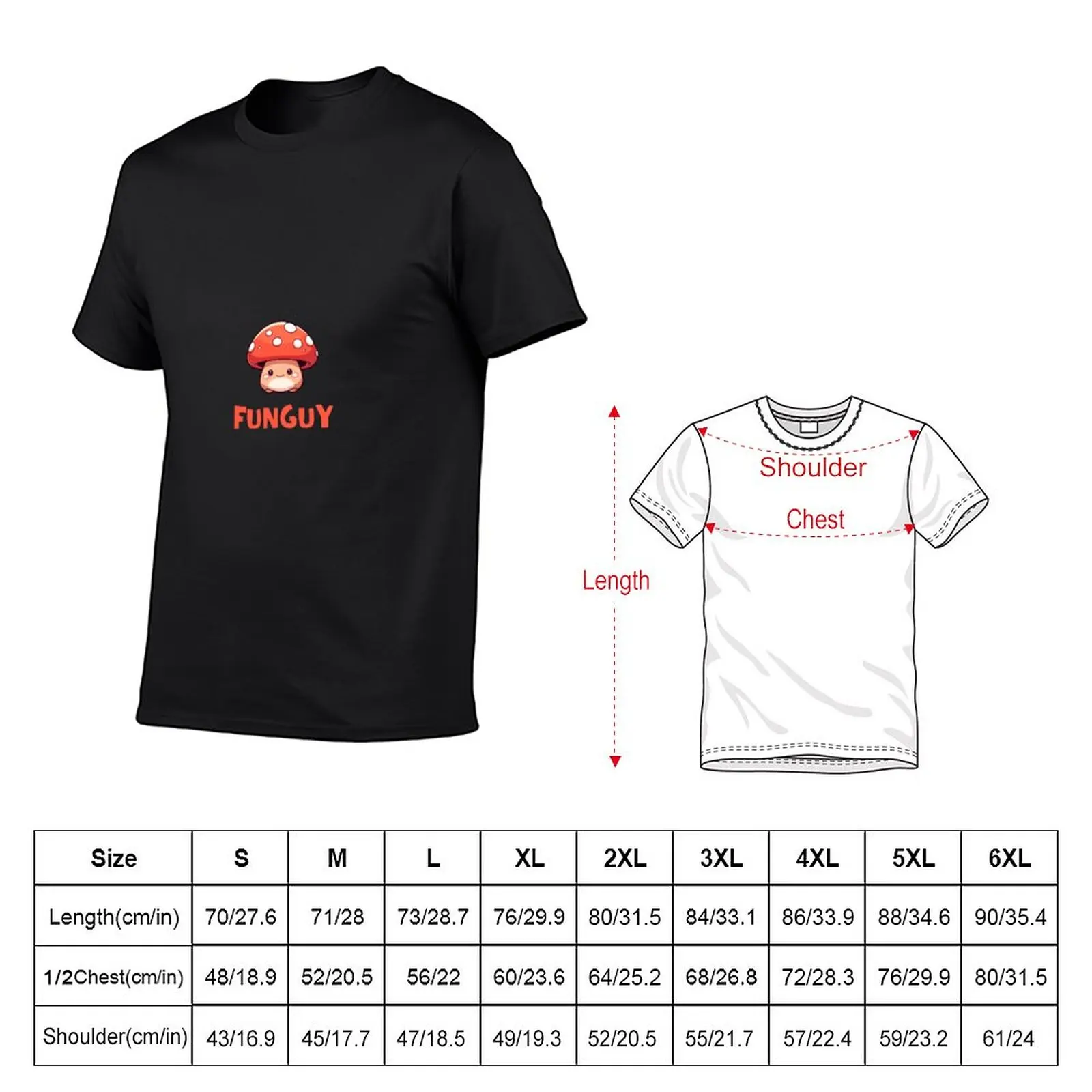 Funguy T-Shirt man clothes funny t shirts plain black t shirts men