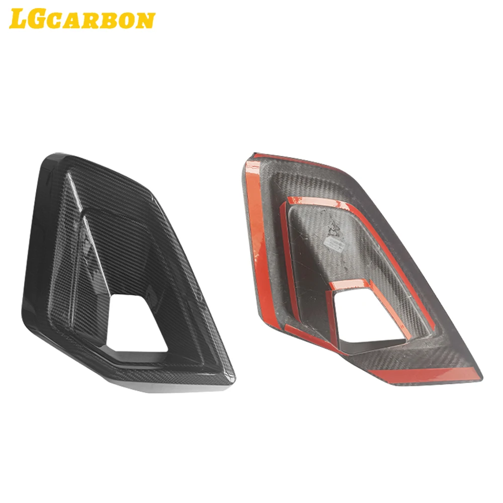 LGcarbon Dry Carbon Fiber Front Bumper Side Air Vent Cover Trim Outlet Intake Frame For BMW X5 G05 LCI 2023up