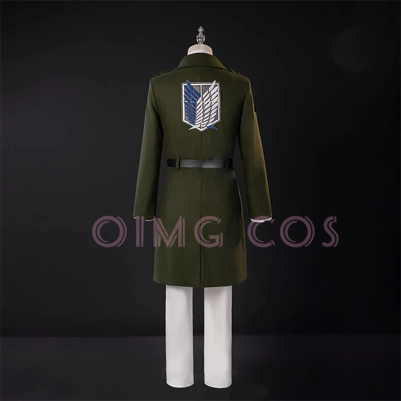 Attack On Titan Costume Cosplay Abito da uomo Camicia bianca Uniforme di carnevale per adulti Anime Costumi per feste di Halloween Masquerade