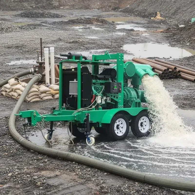 12 Inch High Pressure  Pump, Vacuum Drainage Pump for Farm Irrigation Sewage Flood Dewatering