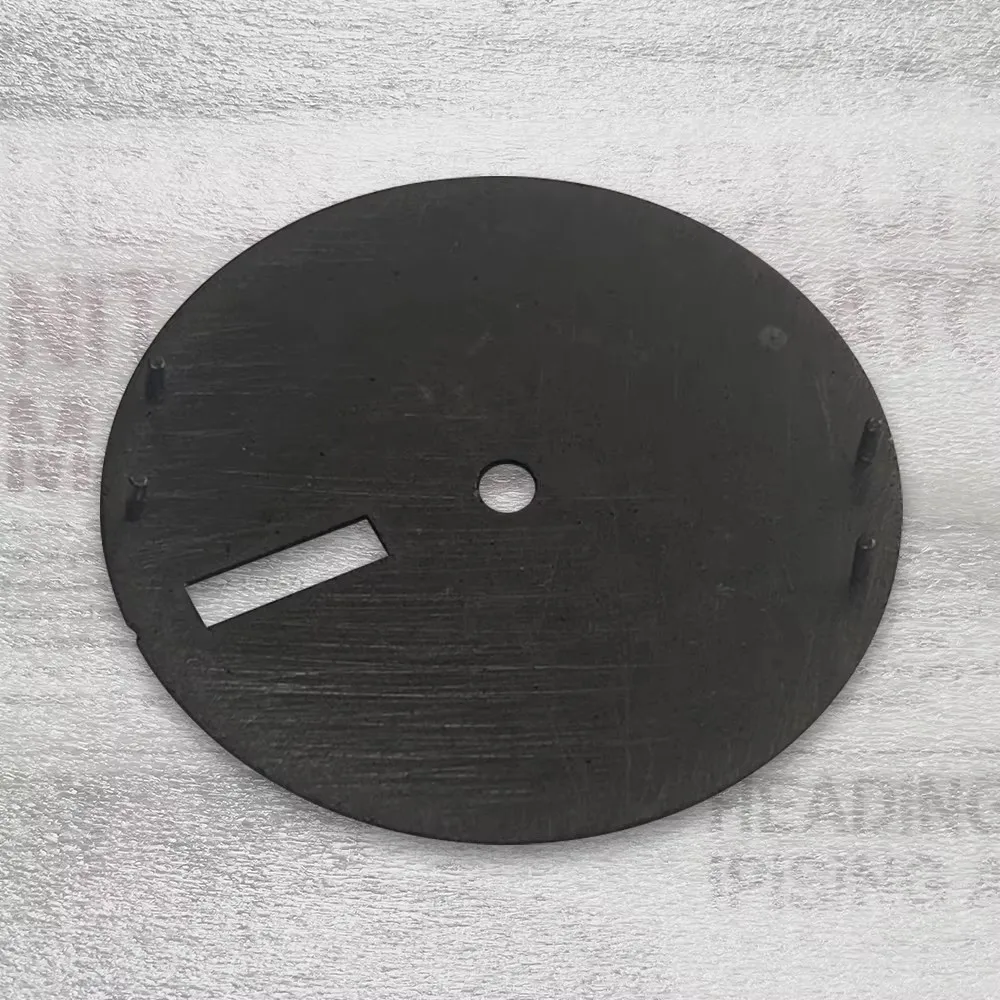 28.5mm S 5 Logo SKX007 Black Dial Suitable for NH36/4R36 Movement Green Luminous Dual Calendar Watch Modification Accessories