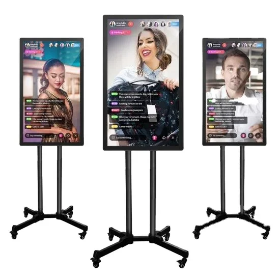 Live Broadcast Screen 32 43 49 55 Inch Video Display Streaming Device Machine Online Smart Interactive