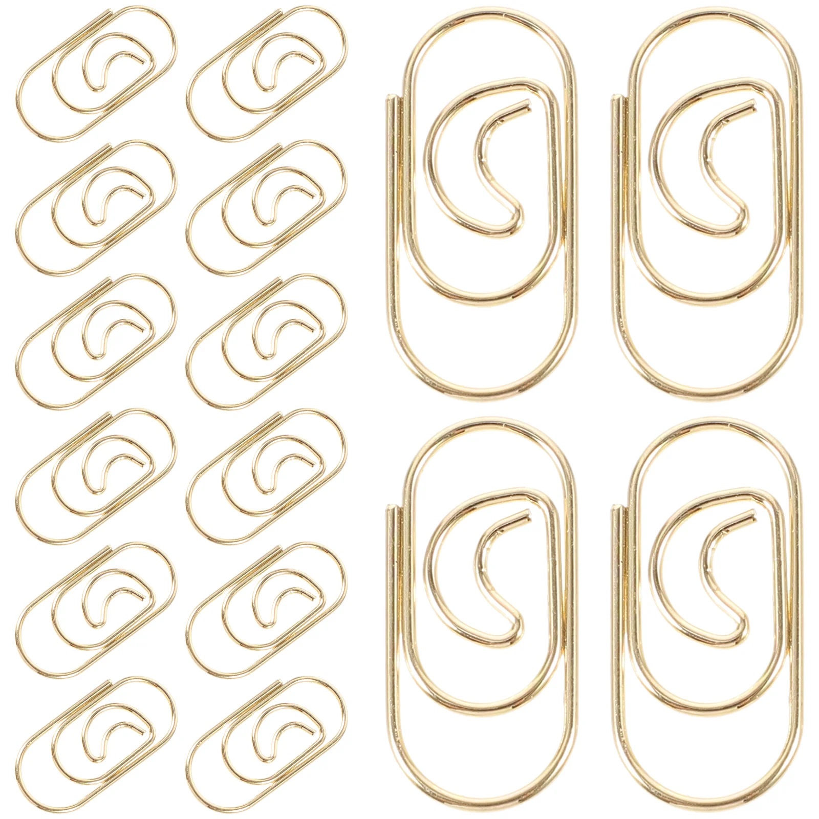 

100pcs Paper Clips Colorful Rose Gold Bookmarks Scrapbook File Document Office Supplies Cute Decorative Strong