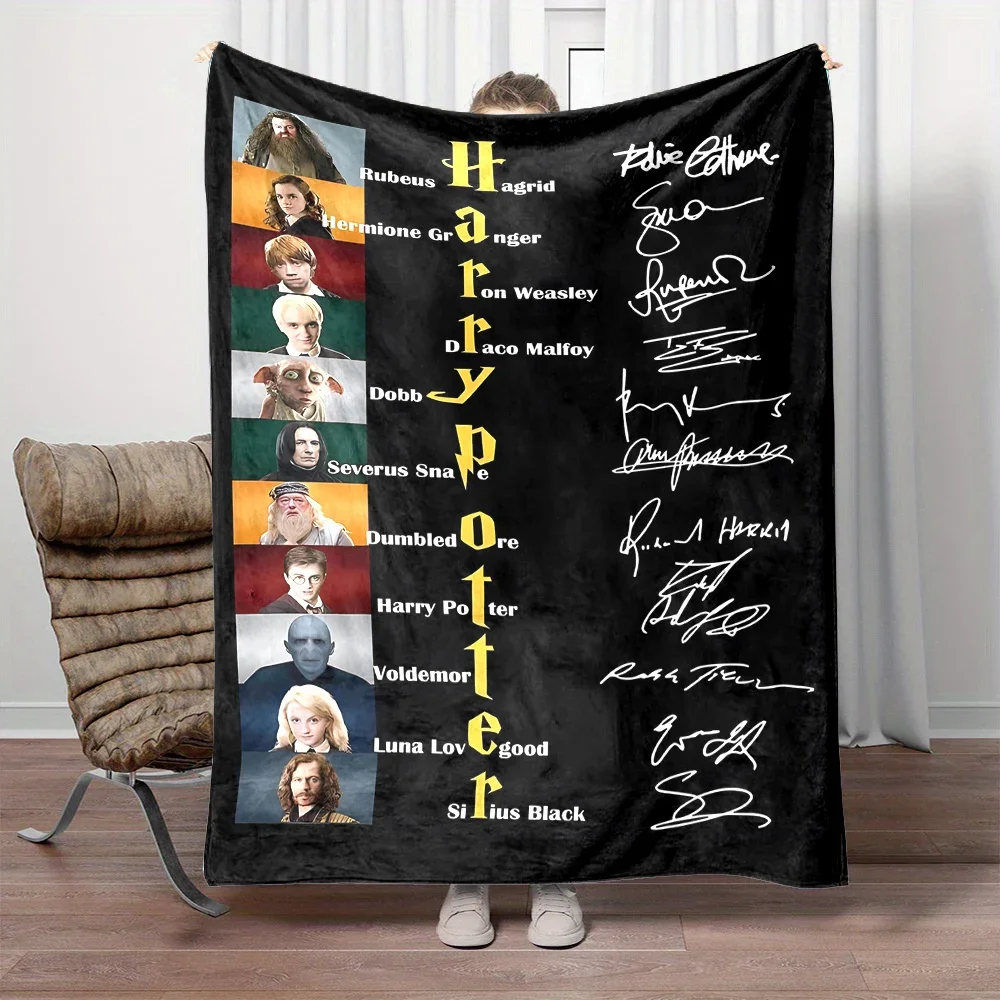 Magic Film Harry Potter Print Blanket Children Adult Blanket Soft Warm Bedding for Bed Sofa Travel Cover Blanket Children's Gift