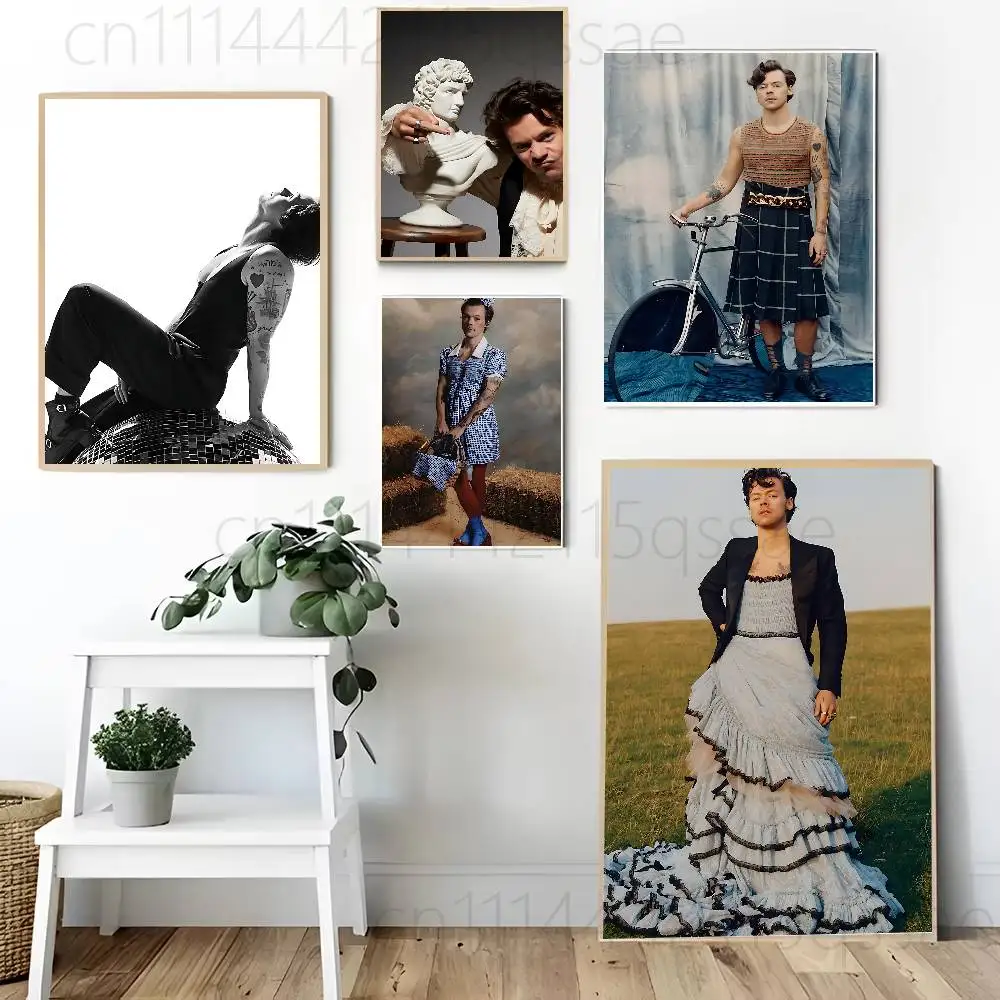 H-HaRRy Music Styles Frameless Canvas Painting Decorative Art Printing Poster Image Home Living Room Bedroom Decoration Painting
