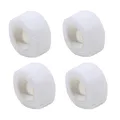 4Pcs White