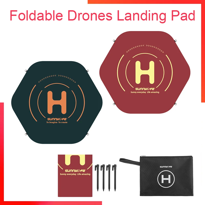 

Foldable Drones Landing Pad for DJI Avata FPV Drone Parking Apron 60cm Parking Mats Quadcopters Accessories with Storage Bag