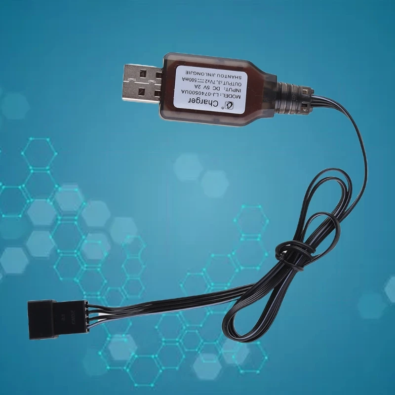 7.4V バッテリー SM-4P USB ケーブル充電器 強力なボート スピードボート C おもちゃ