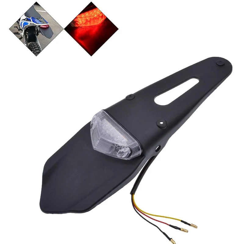 For BETA 50 125 200 250 300 350 390 400 430 450 480 498 500 520 RR RRS RS 2T 4T Enduro Dirt Bike Fender LED Stop Rear Tail Light