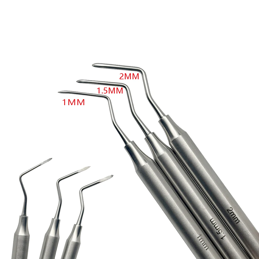 Dental Minimally Invasive Extraction Dental Root Tip Pick Tool Tooth Elevator Sharp Tip Surgical Instrument