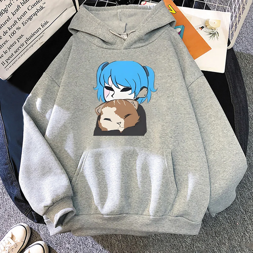 Sally Face Cartoon Graphic Print Hoodies Cute Anime Clothes Autumn High Quality Fleece Sweatshirts Men/women Casual Pullovers