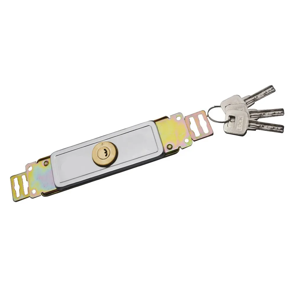 Rolling Security Door Lock Anti-theft Locks with Key Roll Gate Lock Install Middle Bottom Shutter Safe Lock Garage Home Hardware