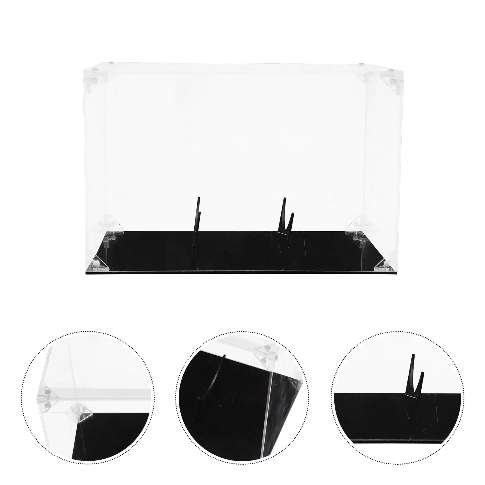 

Desktop Rugby Display Case Thickened Acrylic Ball Holder for Collection and Storage Non-Slip Base Easy to Clean Modern Design