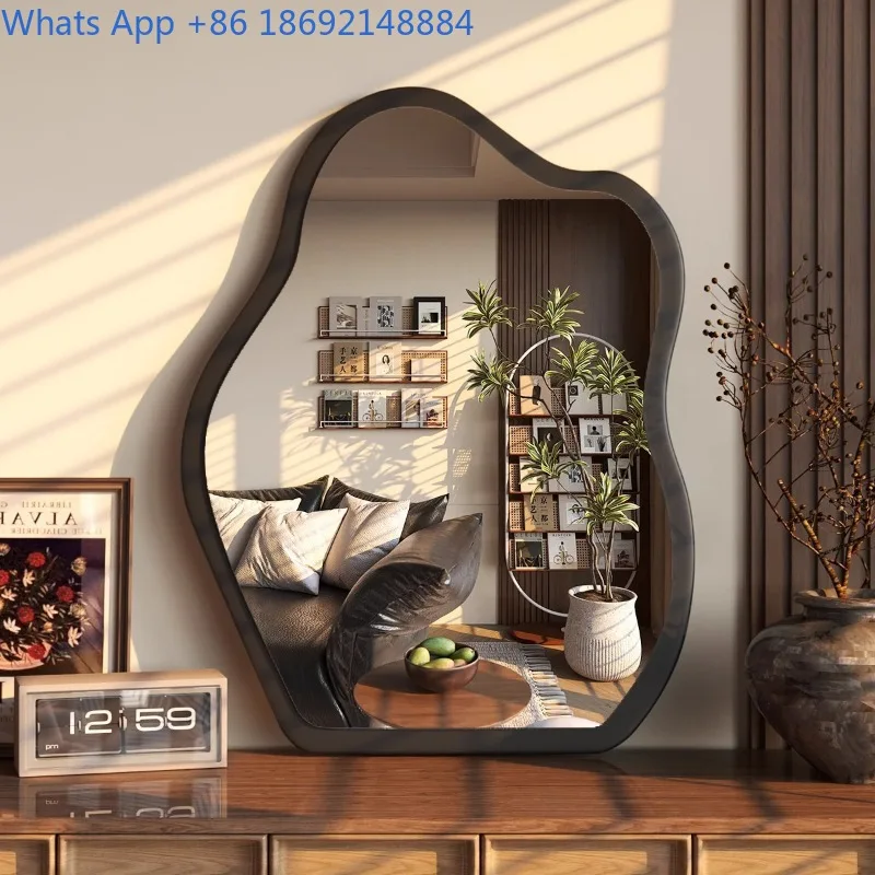 

Vintage Style Dressing Table Bedroom Home Cloud Makeup Decorative Mirror Wall-Mountable Desktop Dressing Mirror