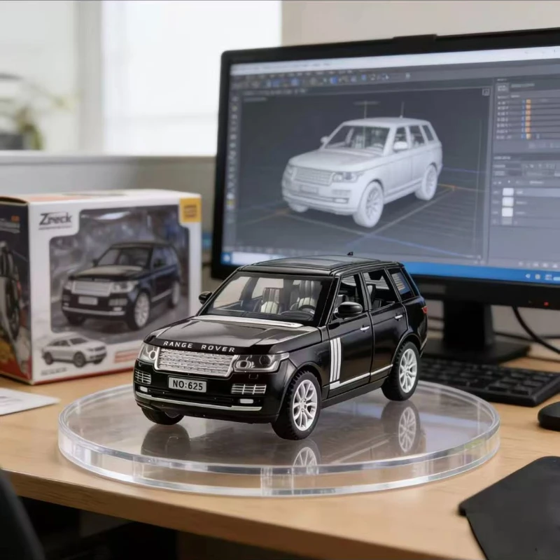 

1: 32 Range Rover Alloy Sound and Light Off road Vehicle Model Simulation Small Kindergarten Children Toy Surprise Gift