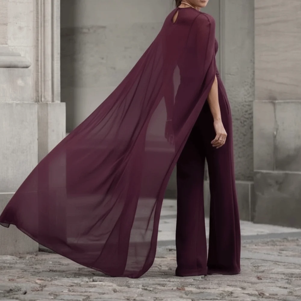 

Elegent Long Tail Chiffon Cape Polka Dot Solid Color Evening Capes Thin Style Party Tops Party