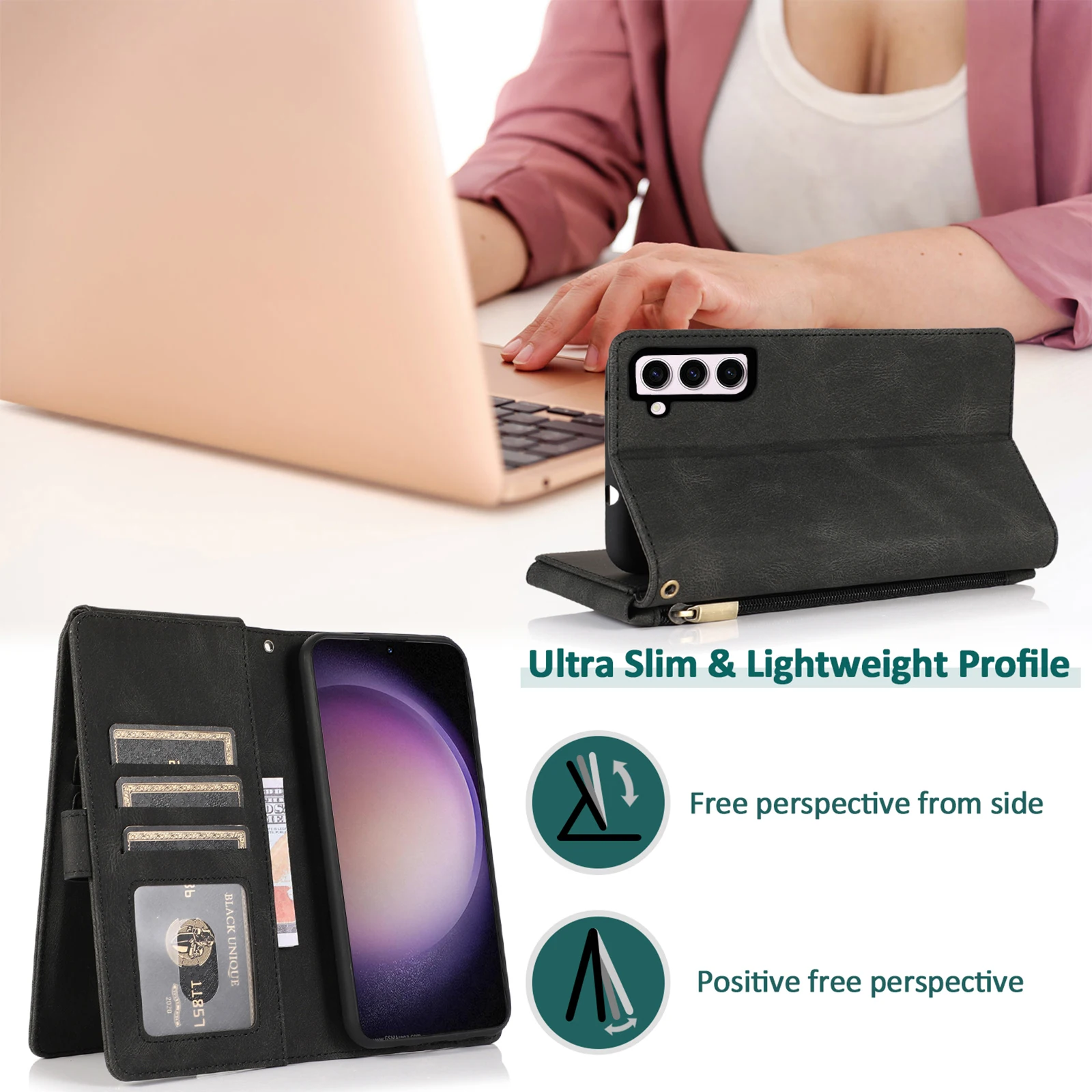 Flip Cover Leder Reiß verschluss tasche vertikale Halterung Brieftasche Handy hülle für Umidigi A11s Power 5s 3 2 F1 S5 A9 A7 Pro Max Bison GT X10