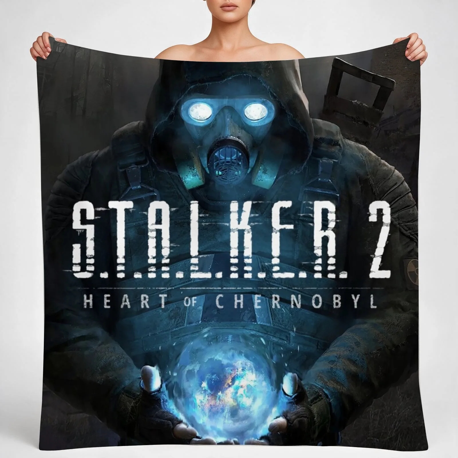 STALKER 2: Heart of Chernobyl 2024 Throw Blanket couch cozy soft plush fuzzy picnic outdoor blanket