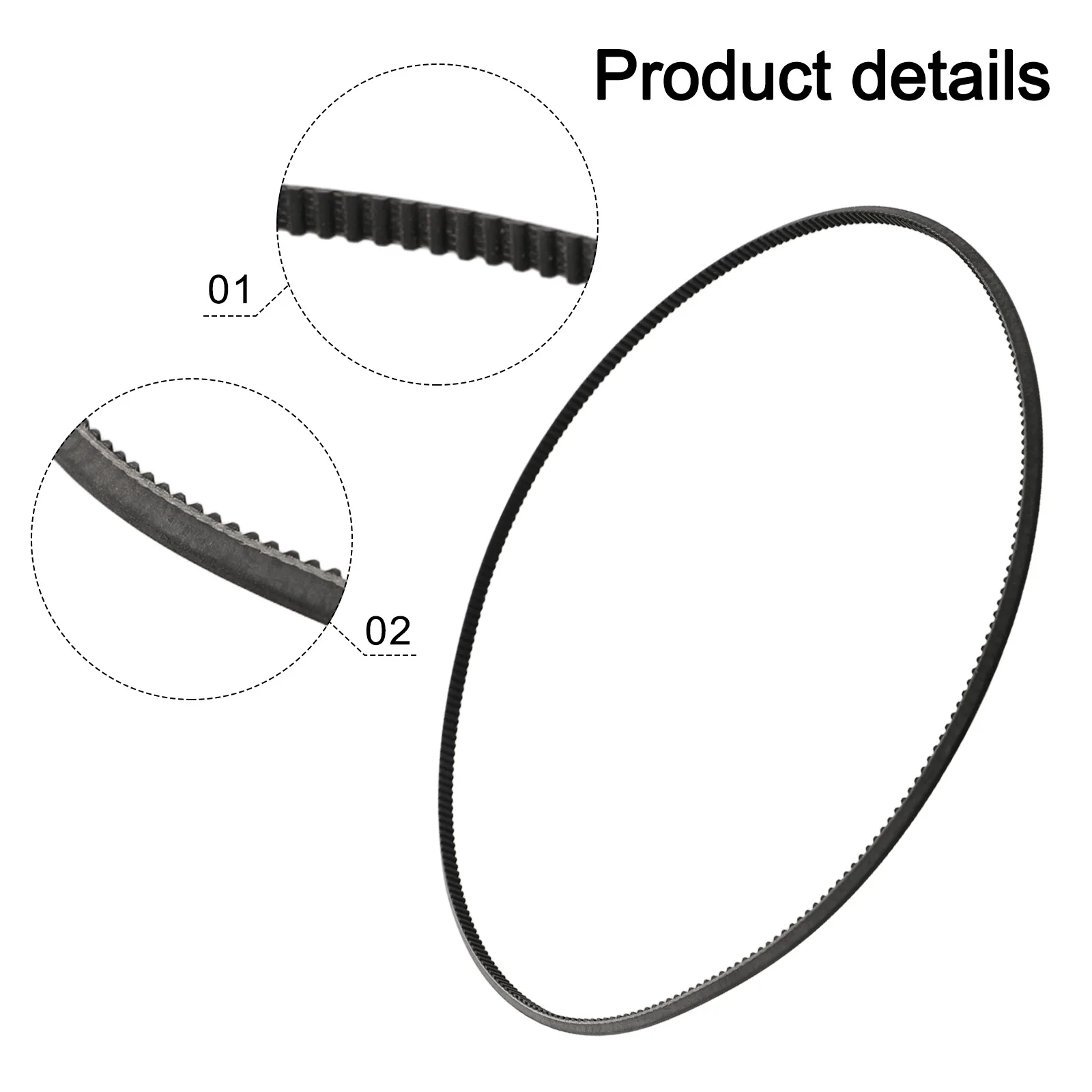 

Lathe Motor Belt Color Black Lathe Belt Easy Installation Wear Resistance Cold Resistant Good Elasticity High Tensile Strength