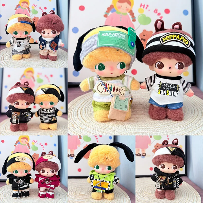 

DIMOO WORLD Doll Decor Accessories Outfit - 15/17cm Labubu Clothes Trendy Casual Set For Plush Dolls