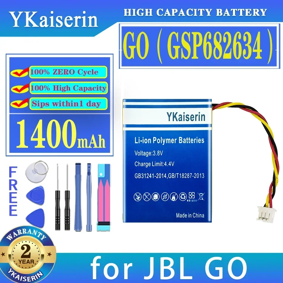 

Аккумулятор YKaiserin 1300 мАч/1400 мАч для динамика JBL GO 3 GO3 Bateria