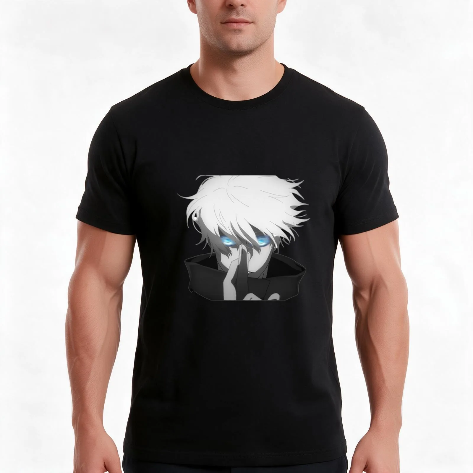 Domain Expansion T-Shirt, Summer Casual Cotton Tee, Oversized Streetwear Tops, Vintage Graphic Print, Loose Fit Short Sleeve