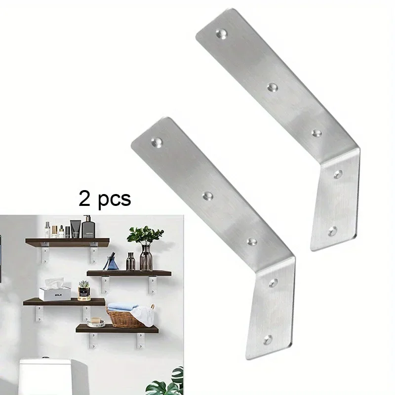 

2 шт. угловой кронштейн, сверхмощная опора, настенный кронштейн для настольной полки, мебельный домашний стальной угловой кронштейн, мебельные разъемы