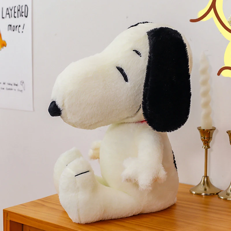 35-80cm Große Klassische Snoopy Plüschtiere Cartoon Anime Niedliches Geburtstagskissen Sofa-Rückenkissen Hundepuppe Kinder-Weihnachtsgeschenk – Detail 14
