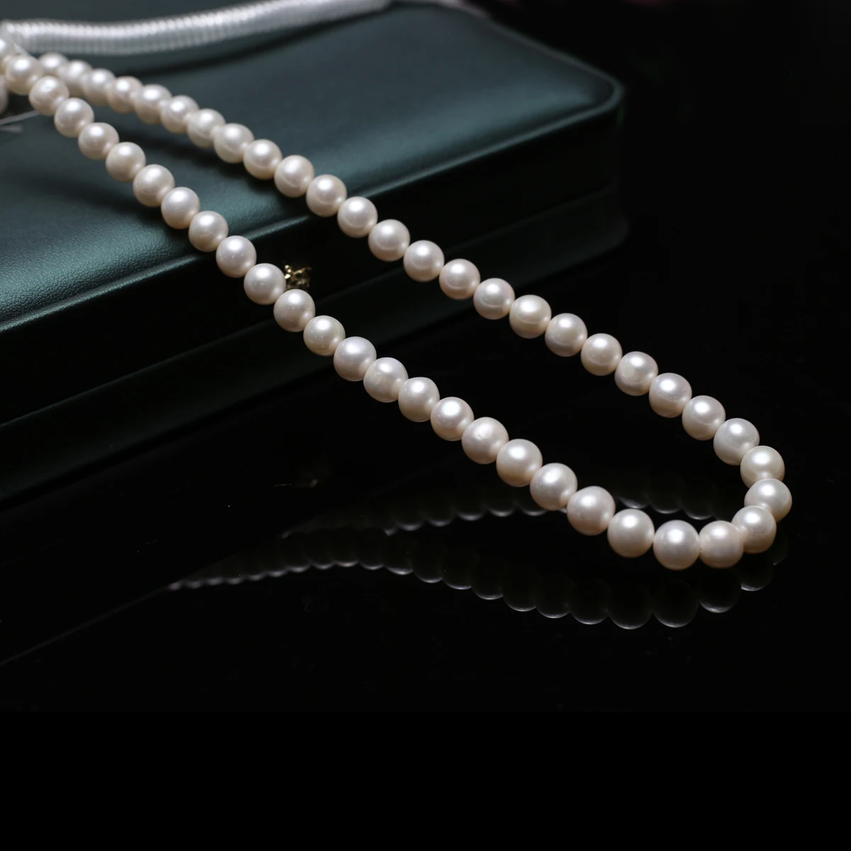AAAA 8-9mm High Quality Natural Freshwater Pearl Near Round Seedless Beads for Jewelry Making DIY Necklace Bracelet Accessories
